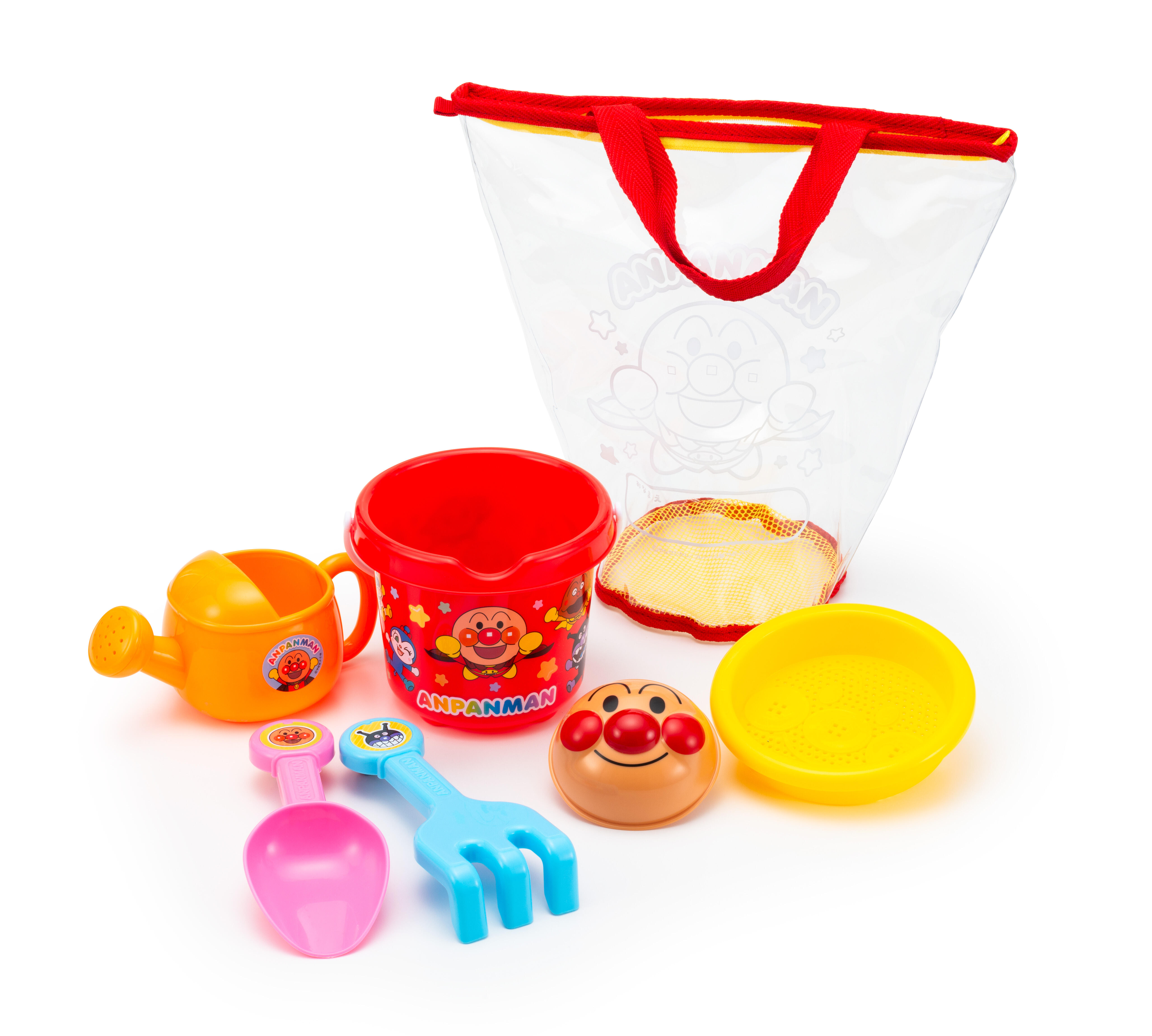 アンパンマン カラフルおでかけ砂場セット ｜サマーグッズ