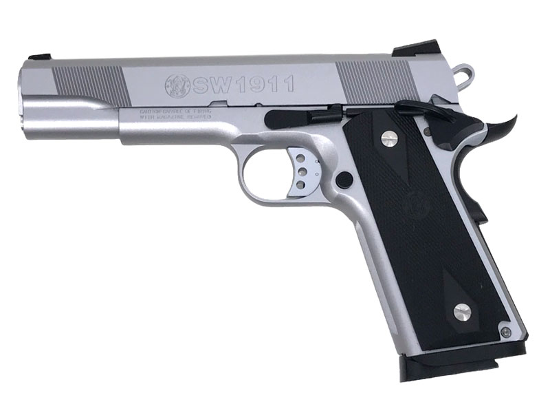 WA] S&W SW1911 オールシルバー SCW2 HW ガスブローバック グリップ