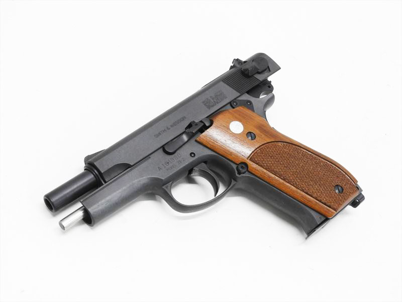 マルシン] S&W M39 組み立てキット HW 完成品 発火モデルガン 木製