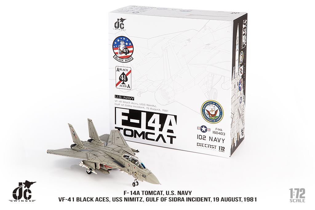 JCW-72-F14-017 F-14A Tomcat U.S. NAVY VF-41 Black Aces, USS Nimitz