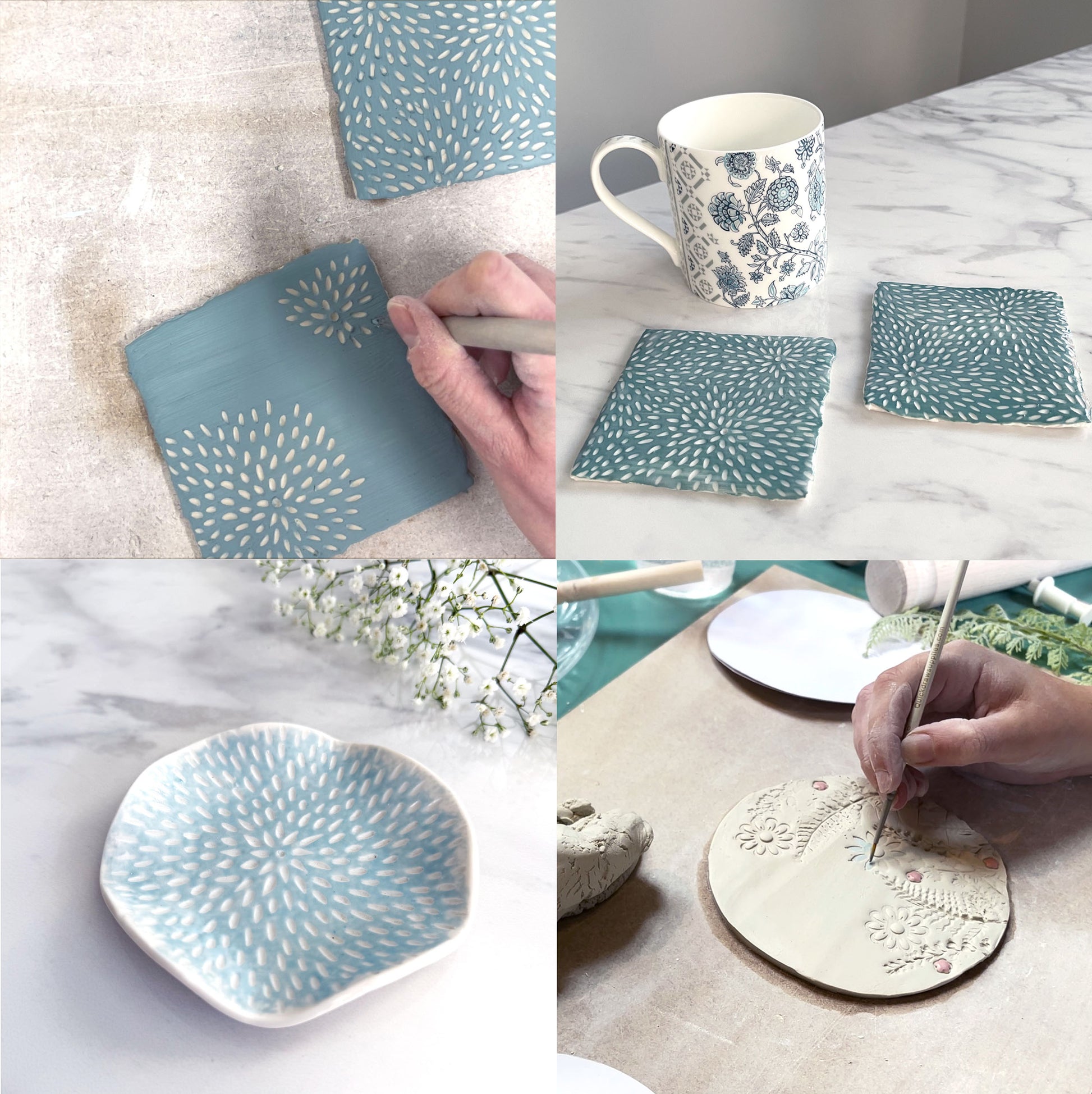 Porcelain Coaster and Trinket Dish Workshop – Alex Allday Ceramics