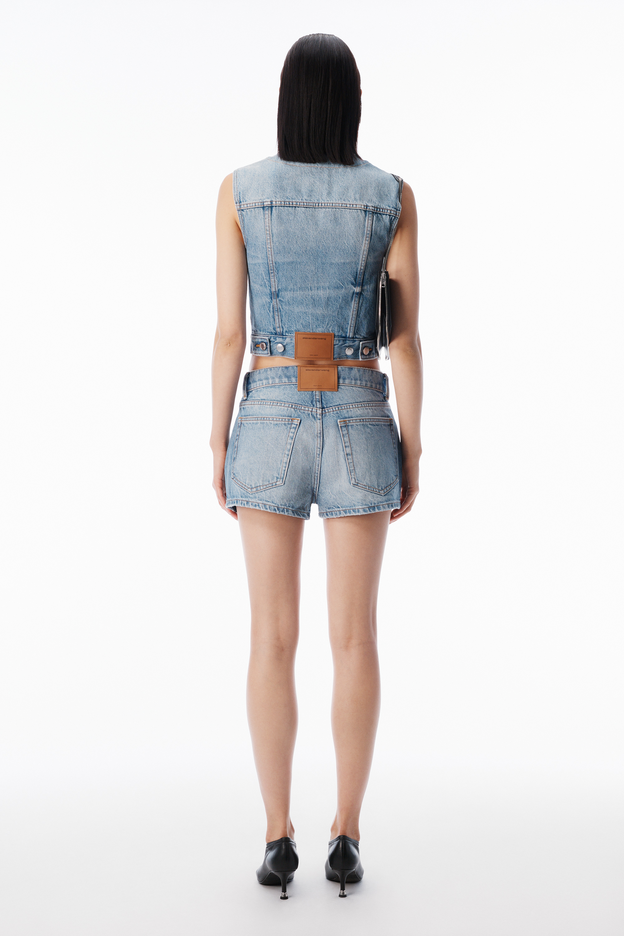 alexanderwang アレキサンダーワング Silk Brief Zip Short AUTHENTIC