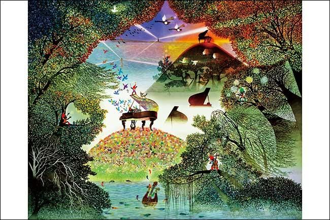 アート・イラスト | 藤城 清治 | 光るジグソーパズルのアップルワン