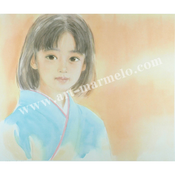 おおた慶文「花盛り」 自筆サイン、エディションナンバー入り限定版画