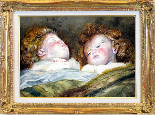 ルーベンス 眠る二人の子供,模写」 by Rei10｜Artmeter｜暮らしを彩る