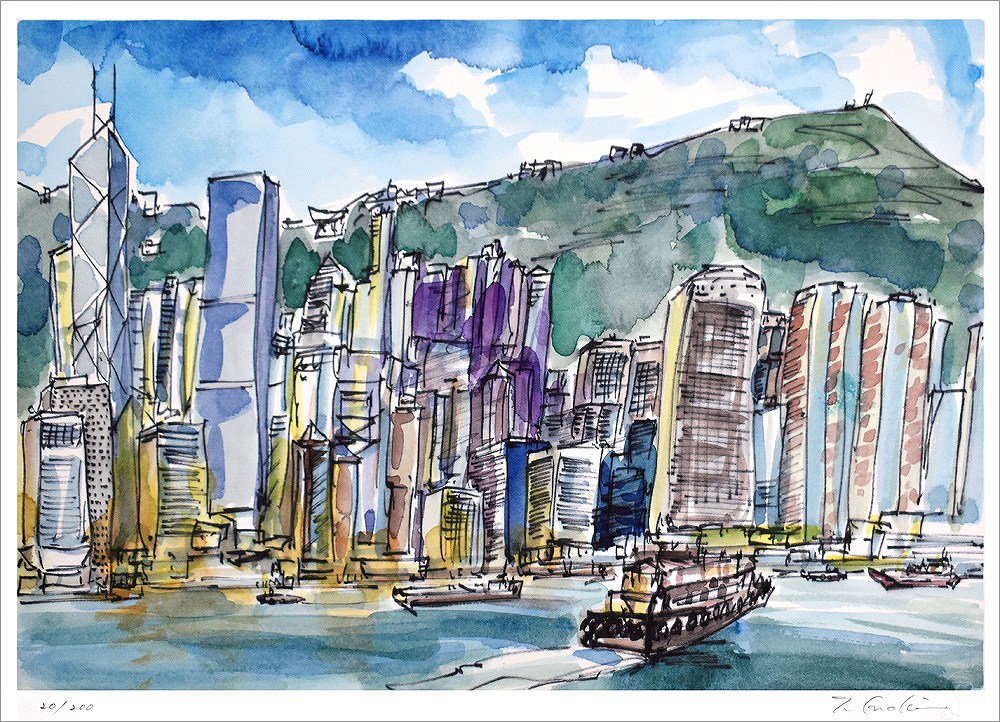 天に昇る龍 版画ジクレー 招福・十二支 14/30榎木孝明 サイン入り 天に