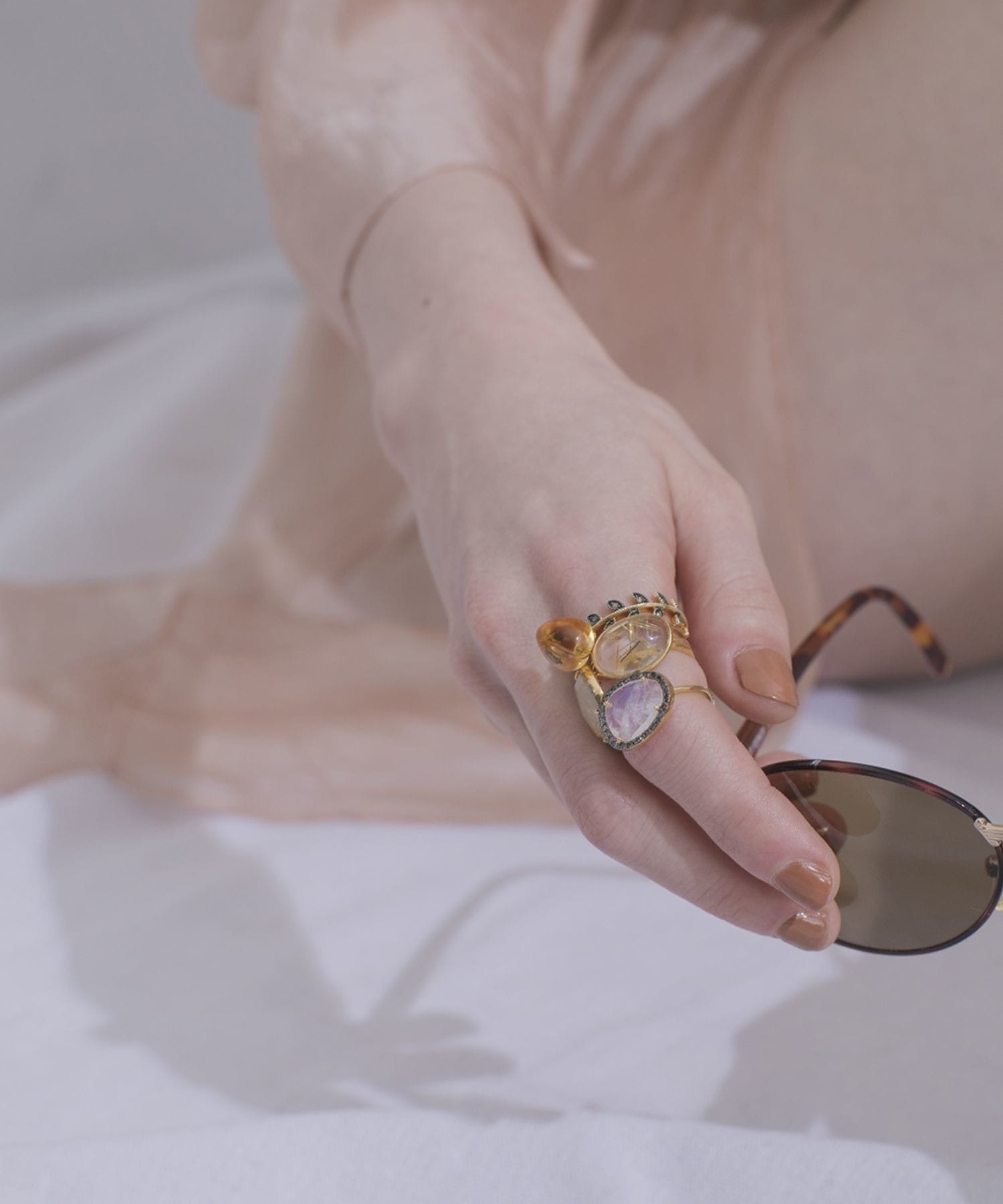 elafonisi] tanzanite pave diamonds ring｜ARTIDA OUD（アルティーダ