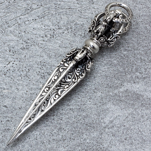 ソカロ/[シルバーネックレス]チベタン・ドラゴン・ダガー・ドージェ