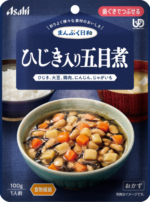 ひじき入り五目煮｜まんぷく日和｜アサヒの介護食