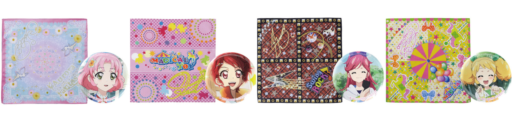 アイカツ！スタイルから「サイン入りハンカチ」と 「思い出のシーン缶