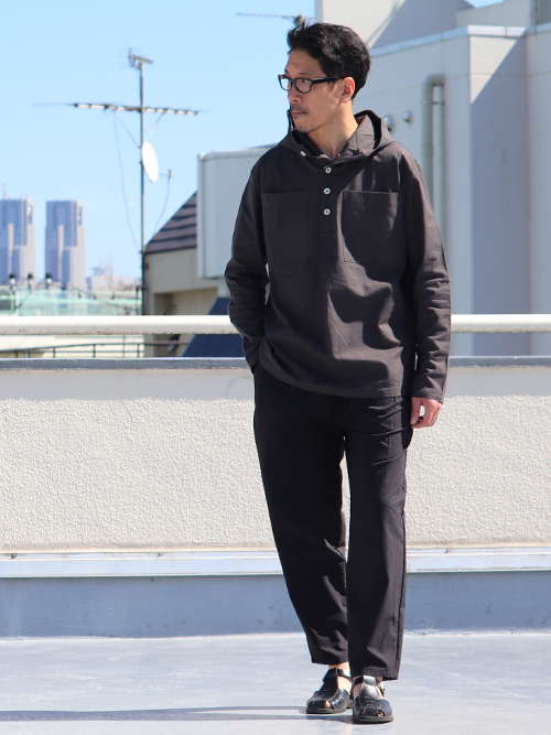 コットンクロス アノラックパーカーシャツ【MADE IN JAPAN】『日本製