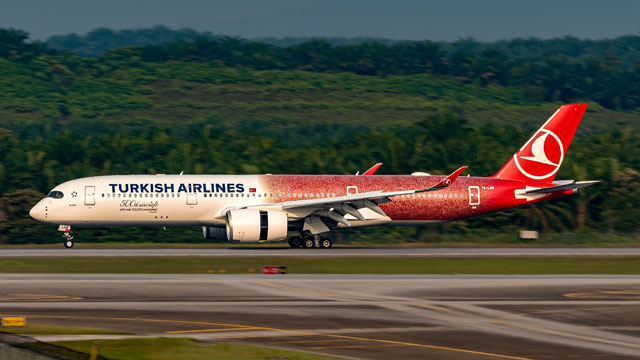 ターキッシュ、保有500機記念でA350特別塗装「TK Family」10万人の社員描く