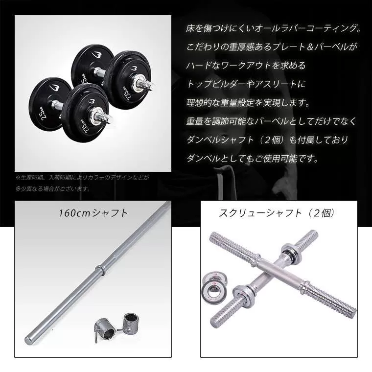 Tomo】BODYMAKER ラバーダンベルプレート 10kg 6枚 ラバープレート