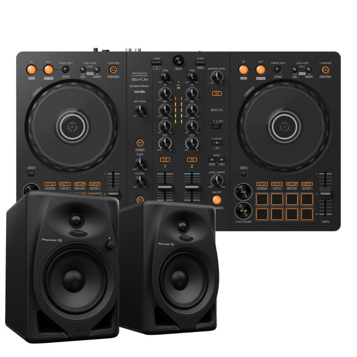 Pioneer DJ DDJ-FLX4 & DM-50D | 0% Finance DJ Bundles | Bop DJ