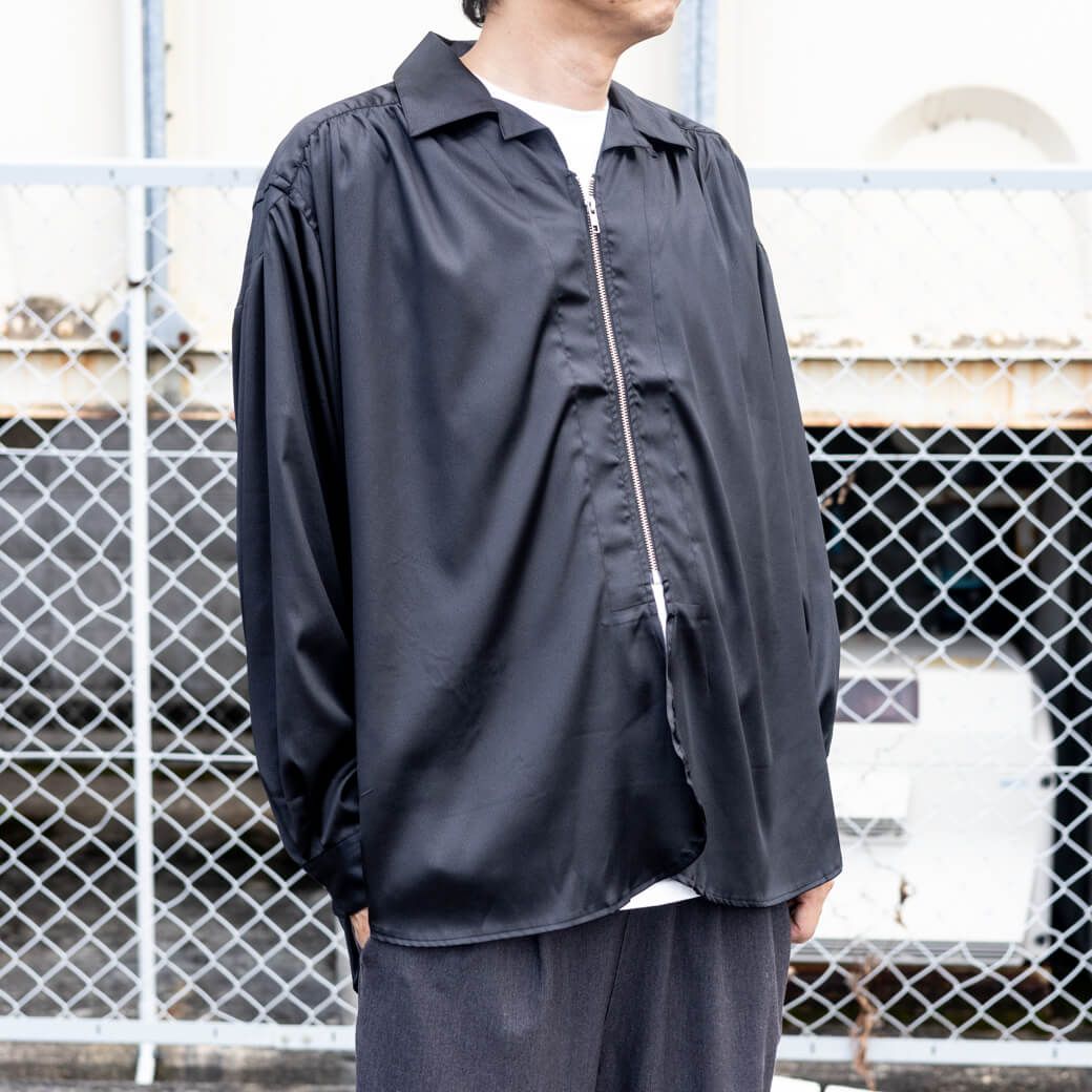 AIE エーアイイー Z/P Shirt - P. Leather Sateen｜BORN FREE ONLINE SHOP