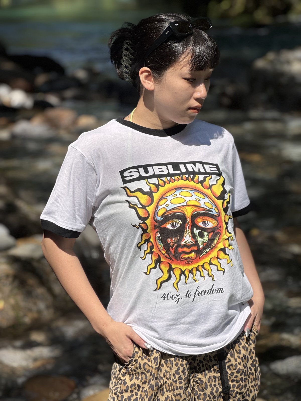 SUBLIME / 40oz to Freedom リンガーTシャツ