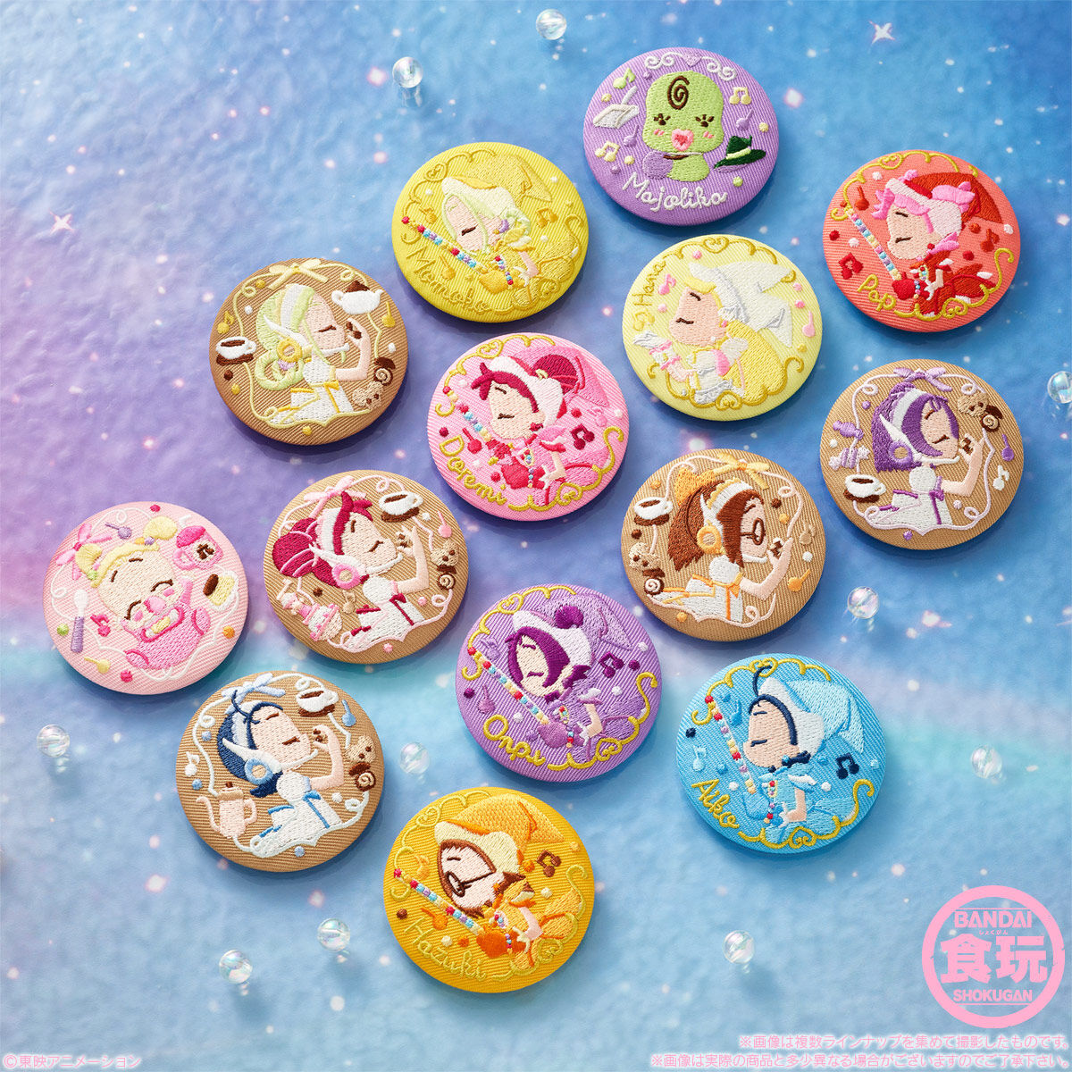 おジャ魔女どれみ 刺繍缶バッジビスケット｜発売日：2025年4月21日