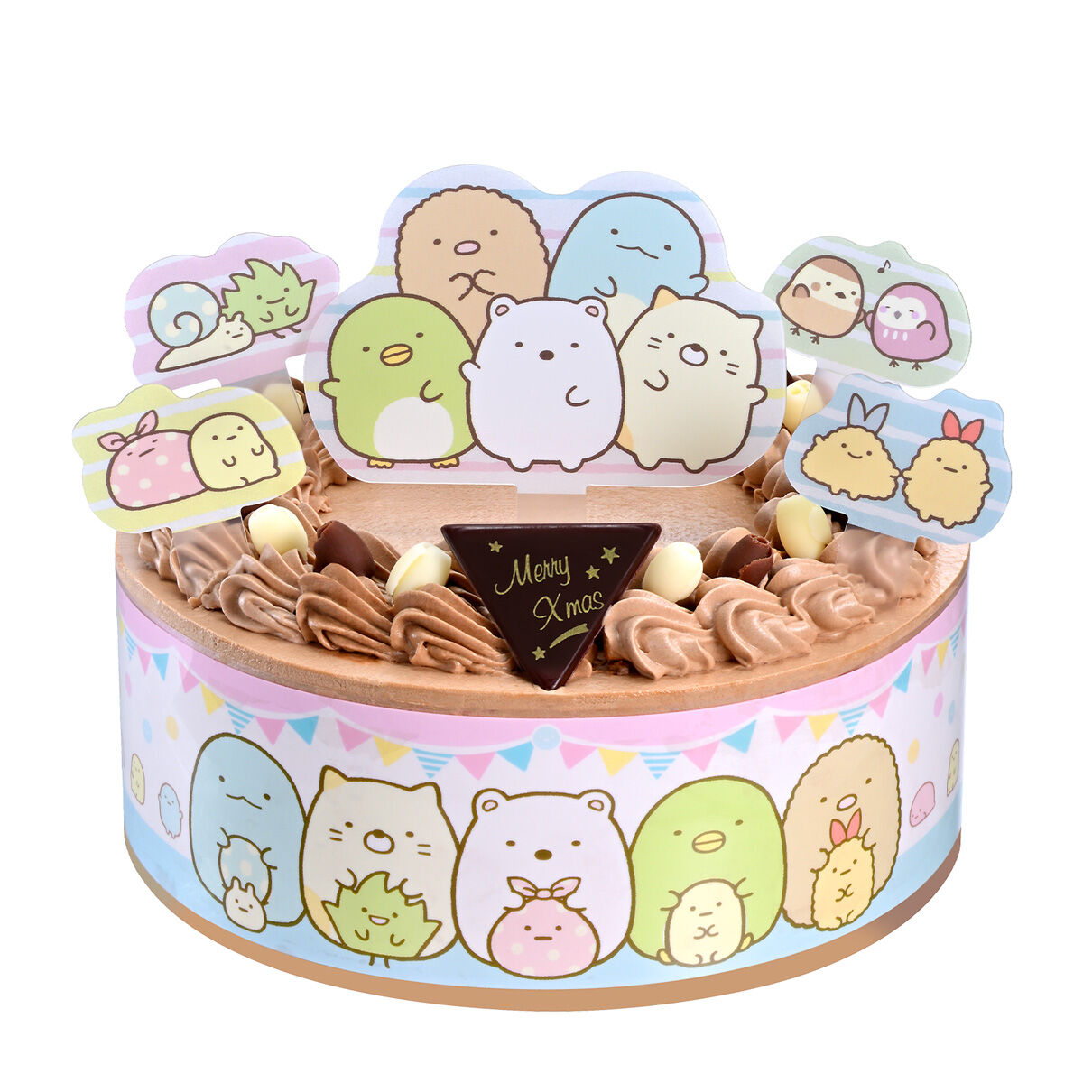 キャラデコパーティーケーキ すみっコぐらし (チョコクリーム)(5号
