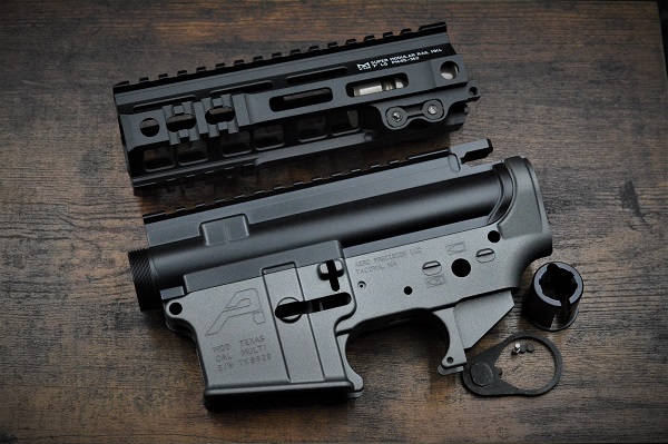 BCSW/ZPARTS製 東京マルイ MWS対応 鍛造 M4 レシーバー AERO MOD TEXAS