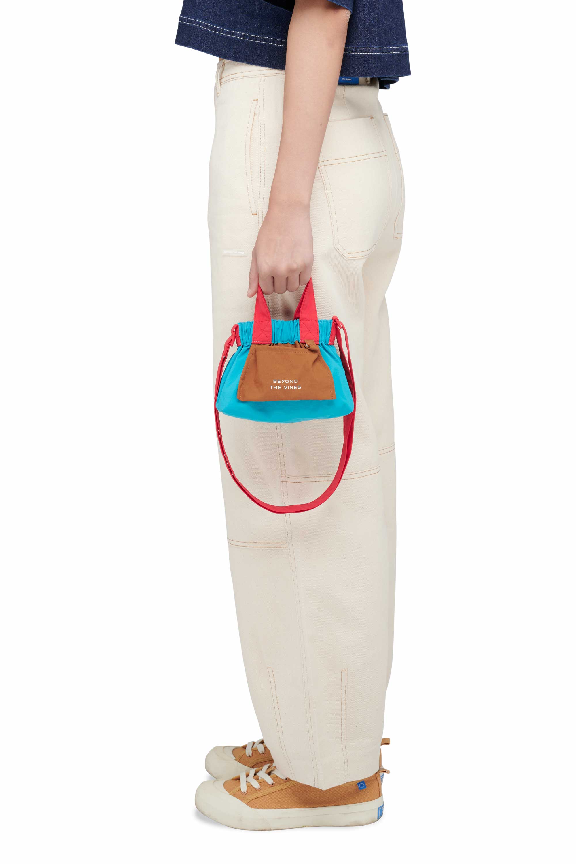 カラーブロックマイクロダンプリングバッグ | Beyond The Vines