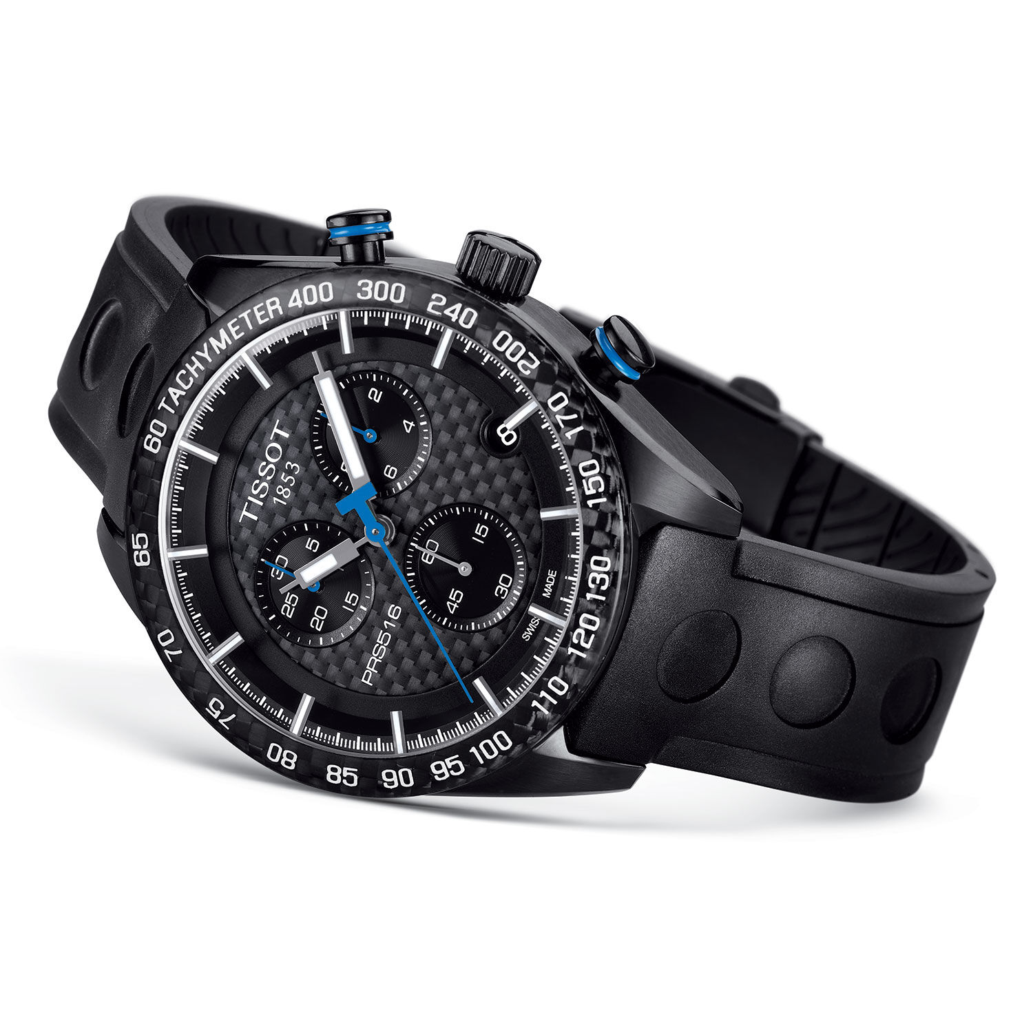 TISSOT PRS 516 Chronograph Black Dial Watch, 42mm