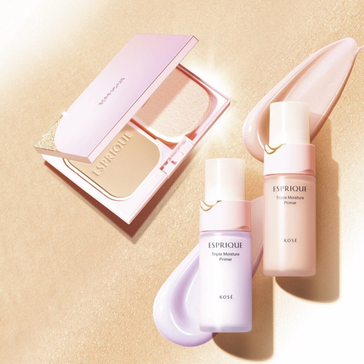 エスプリーク」のベースメイクで粉っぽさのない上品なツヤ肌に