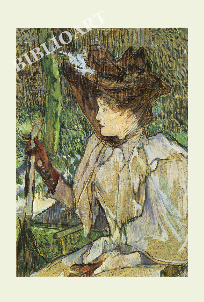 トゥールーズ＝ロートレック、化粧する女、希少な額装用画集より