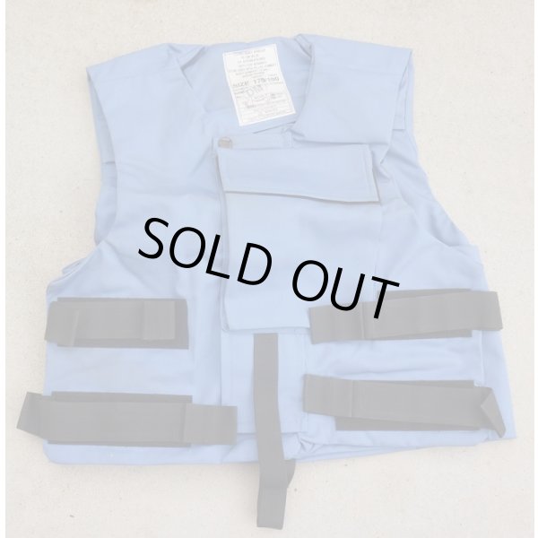 英軍UNカラー(水色)ECBA(mk1)ボディアーマーカバー黒色バンドタイプ170