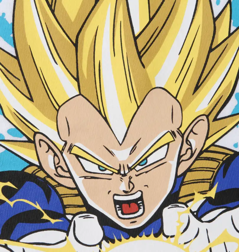 大きいサイズ 超サイヤ人ベジータファイナルフラッシュ半袖Tシャツ