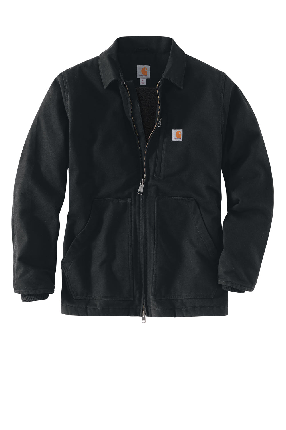 Carhartt CT104293/CTT104293 Mens Black Sherpa Lined Full Zip