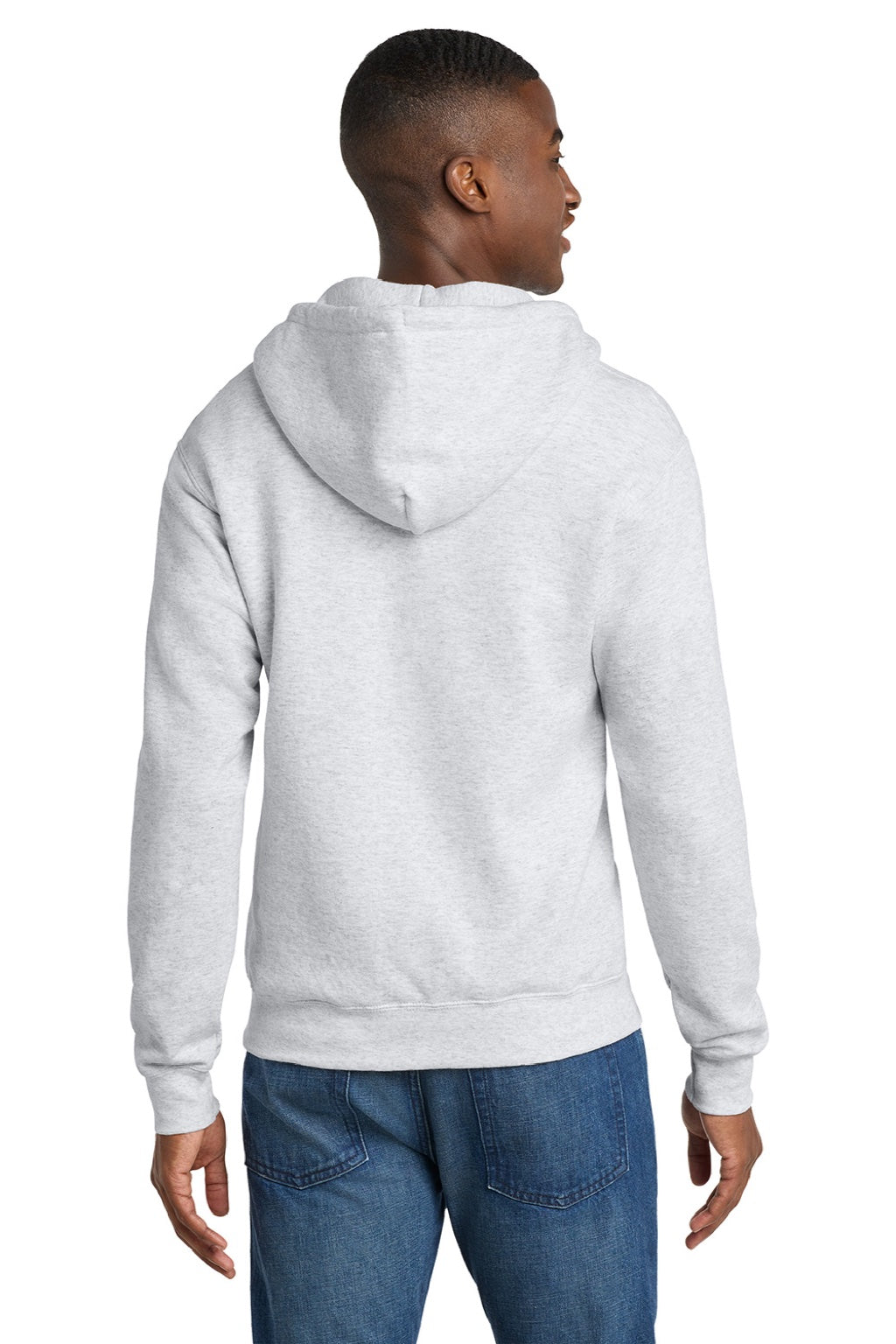 Port & Company PC78ZH Mens Ash Grey Core Pill Resistant Fleece