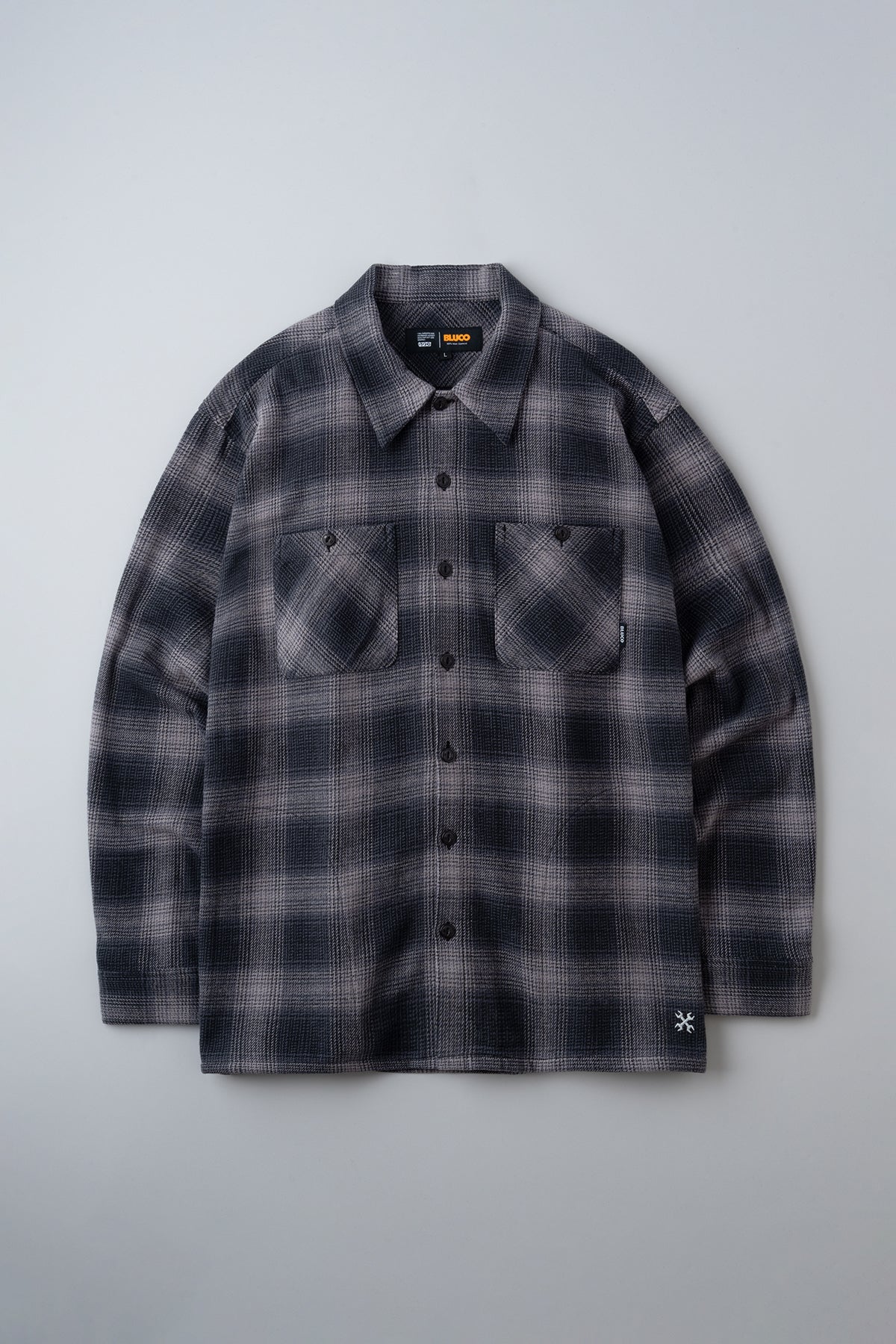 OMBRE CHECK FLANNEL SHIRT – BLUCO. INC