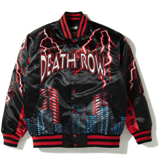HEADGEAR CLASSIC WELCOME TO DEATH ROW BIKER SATIN JACKET