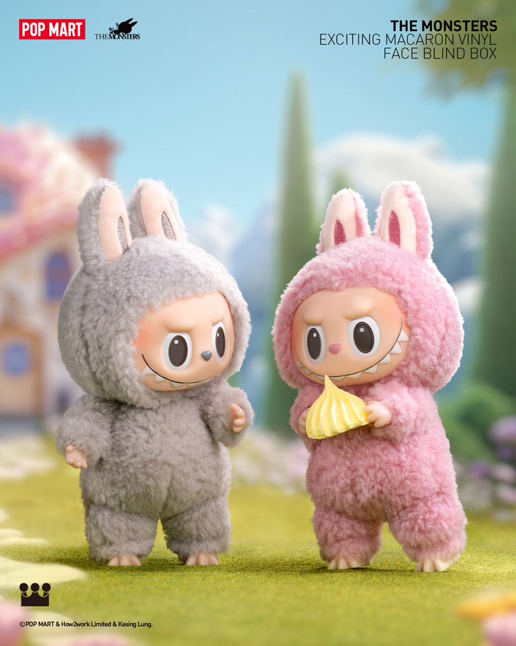 POP MART Authentic THE MONSTERS Labubu Plush - Exciting Macarons Myste