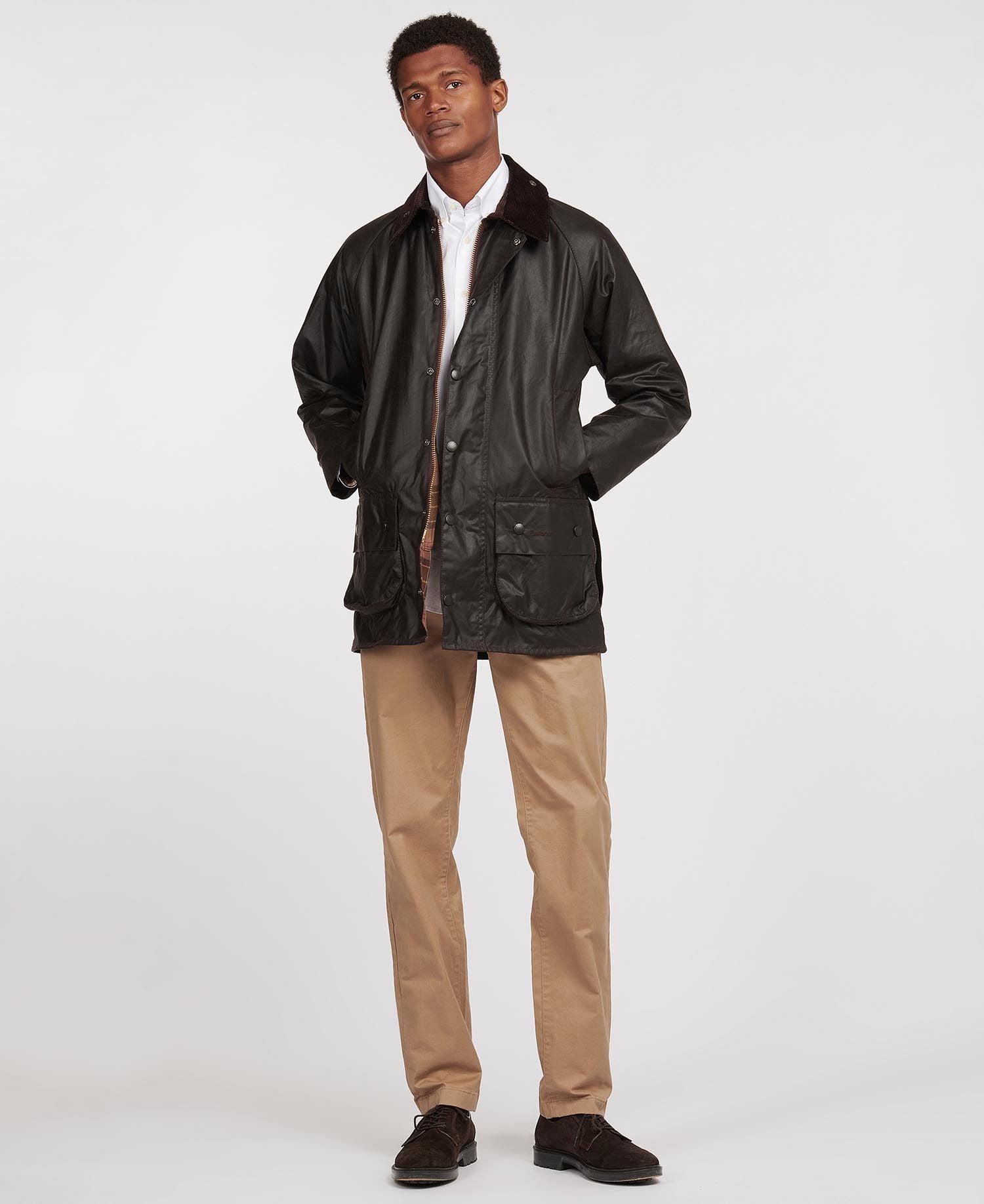 Barbour Beaufort Waxed Jacket - Rustic. Shop Men's Coats. Premium