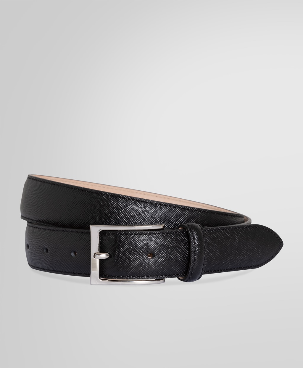 ぺブルレザー シルバーバックル ドレスベルト | Brooks Brothers Japan