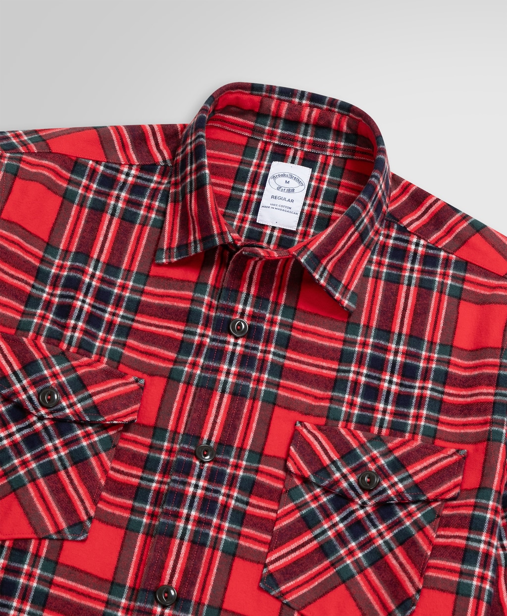 コットンフランネル チェック シャツジャケット | Brooks Brothers