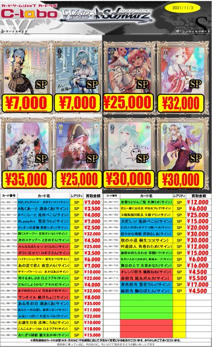 ヴァイス】hololiveホロライブサイン買取募集！！(戌神ころね/猫又