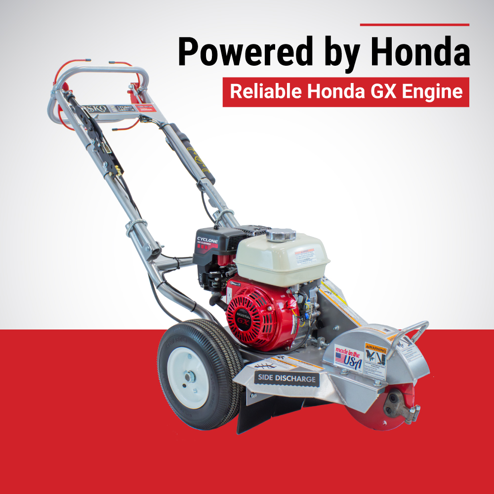 Dosko Stump Grinder | Mini Walk-Behind | Honda GX200 | 200-6HC