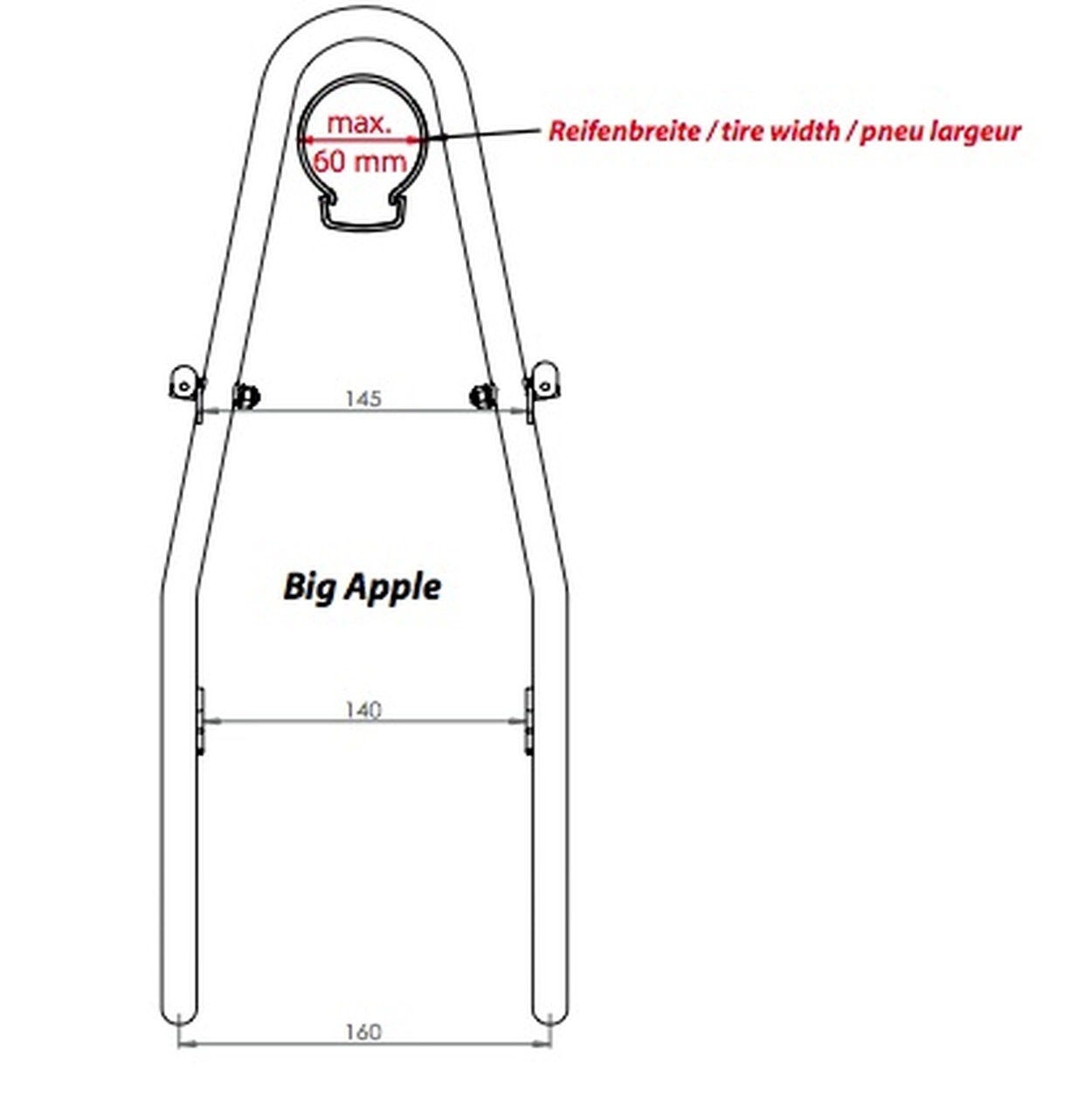 Tubus Tara Low Rider Big Apple Front Rack | Good Cycles | Shop