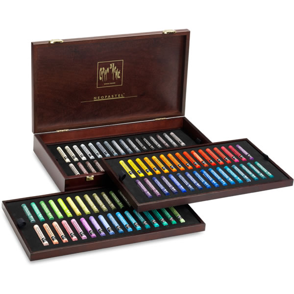 カランダッシュ ネオパステル 96色セット[木箱入り] 【画材の通販は