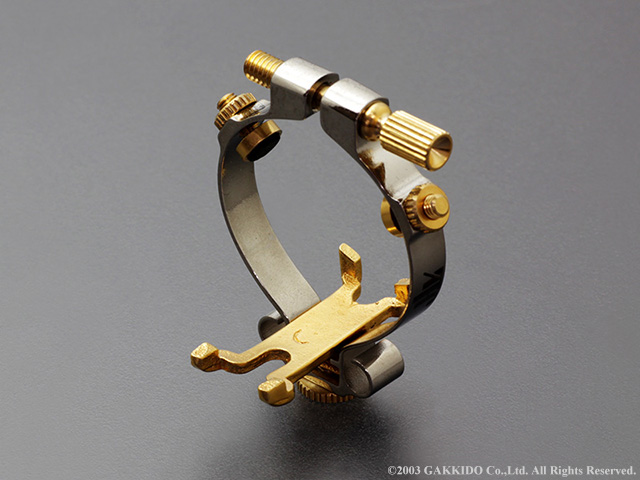 JLV サックス用リガチャー プラチナメッキ仕上げ - 楽器堂管楽器専門