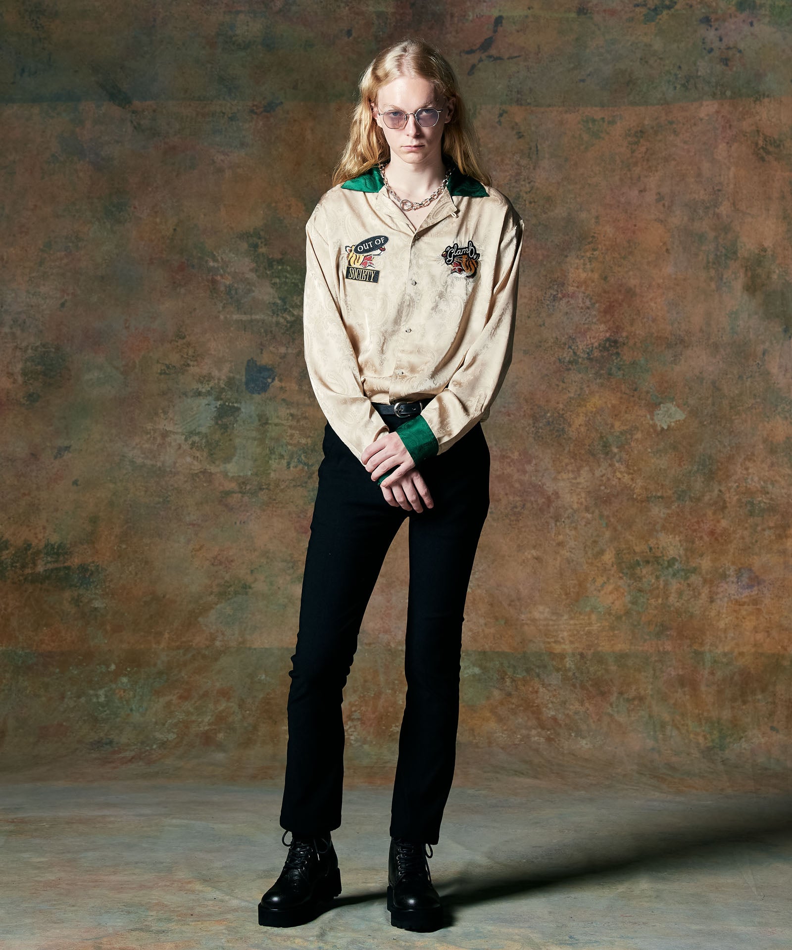 GB0424/SH03 : Out of Society Ska Shirt / アウトオブソサエティスカ