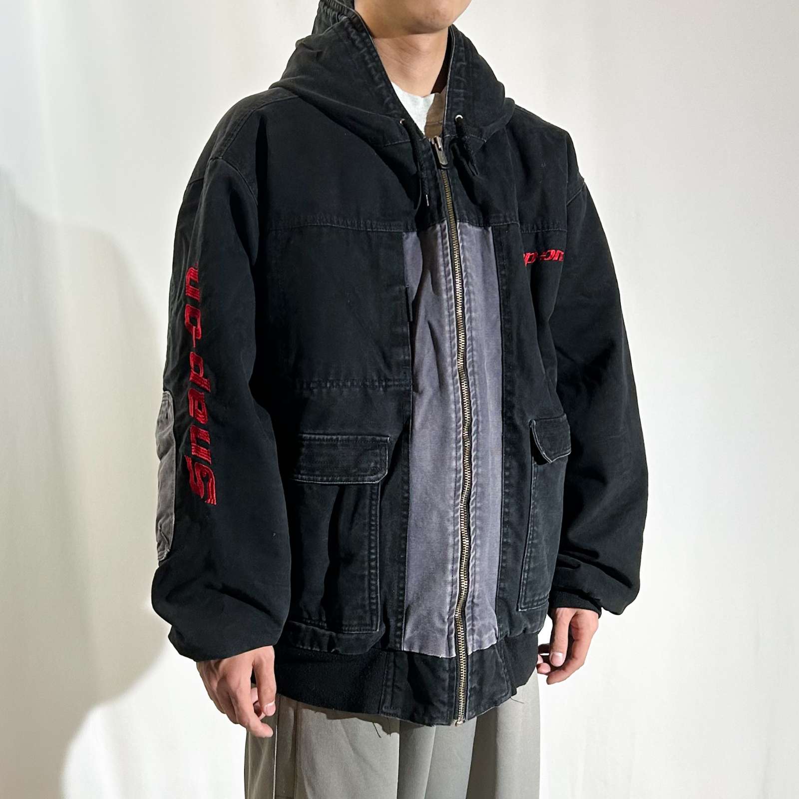 古着–90's～ Snap-on 裏キルティング ダック ワーク ジャケット