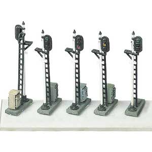 2217＞鉄道信号機（3～6灯・4基入り）｜ストラクチャーキット｜Nゲージ