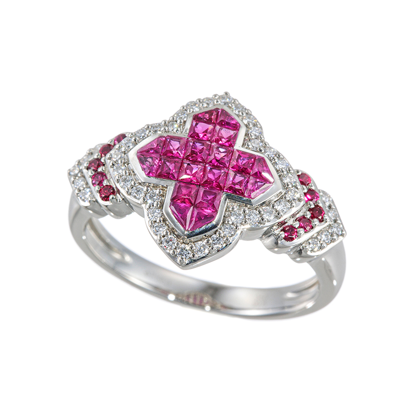 ルビー ミステリーセッティング ブローチ 商品詳細 ｜ JEWELRY SQUARE