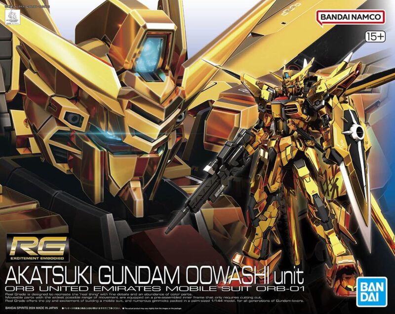 新商品紹介】「RG 1/144 アカツキガンダム(オオワシ装備)」レビュー