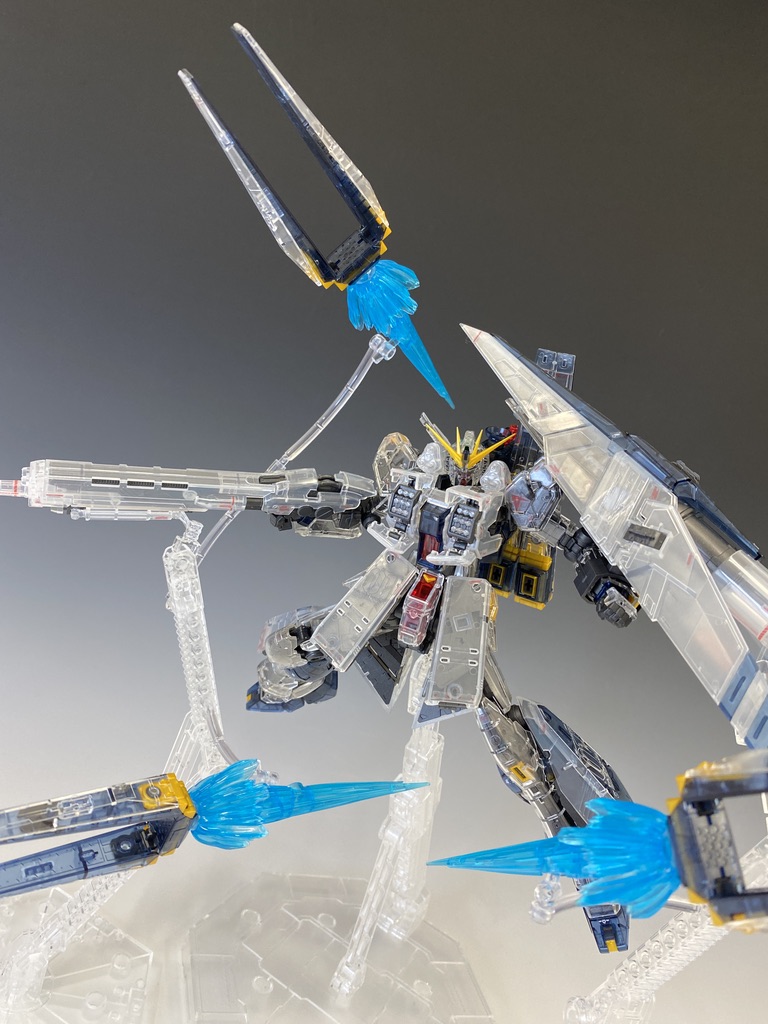 限定品レビュー】RG 1/144 νガンダムHWS [クリアカラー] − “THE
