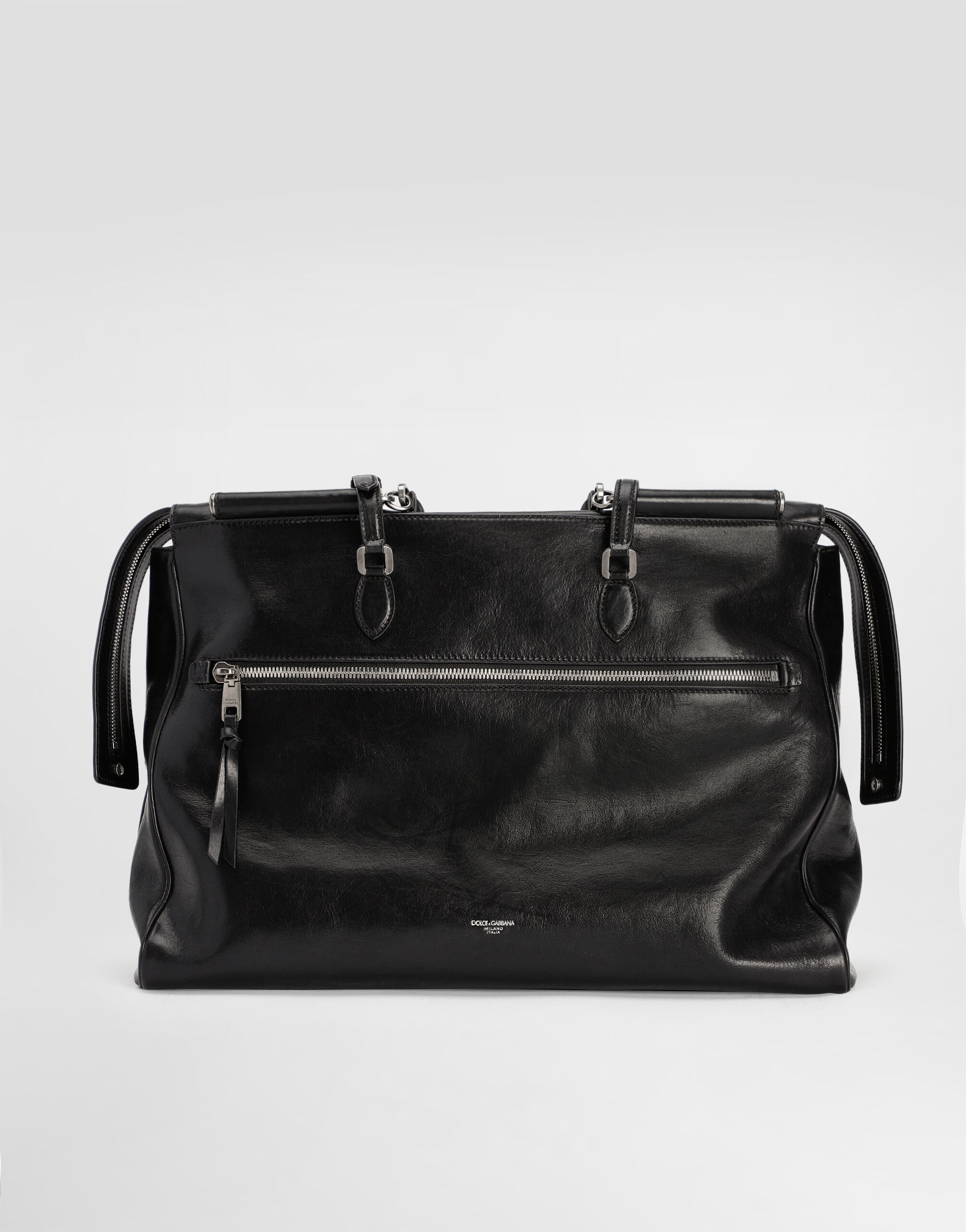 Vittoria calfskin bag in Black for Men | Dolce&Gabbana® US