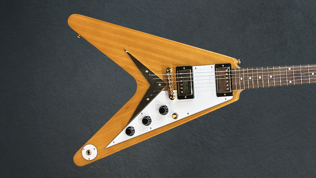 1958 Korina Flying V (White Pickguard) - Aged Natural – Dave's